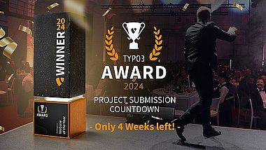 Le compte à rebours est lancé : TYPO3 Awards 2024 – Il reste un mois pour soumettre votre projet !